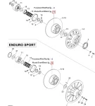 417126538 Слайдер Ведомого Вариатора Для Ski Doo