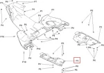 502008176 Пластина Защиты Днища Задняя Левая Для Ski Doo