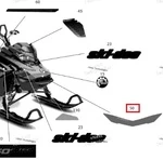 516008986 Наклейка SUMMIT Для Ski Doo Gen4