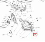 707900930 Пластиковая панель передней левой арки  Can-Am Maverick X3