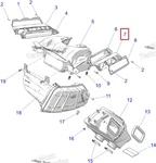 5456410 Рама Сетки Впуска Воздуха Левая Для Polaris