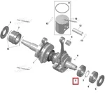 420832178 Подшипник Коленвала Для Ski Doo Gen4 850 E-TEC