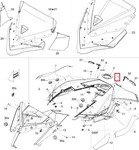 517304127 Консоль Желтая Для Ski Doo MX Z 600RS 2008-2012