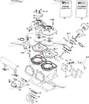 420931595 Прокладка Головки Цилиндров Для Ski Doo MX Z 1999-2006