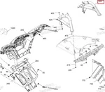 705017340 Кронштейн Радиатора Правый Для BRP Can Am Outlander XMR 705016601
