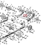 5333523 Вал Задних Роликов Для Polaris WIDETRAK