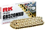 GB520MXU-120 RK CHAINS Цепь для мотоцикла 520 до 500 см³ (золотая, с сальниками UW-RING)