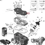 420923460 Крышка Головы Цилиндров Для Ski Doo 420923465