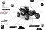 704907818 Наклейка на правую дверь Can-Am Maverick Turbo RR - XMR