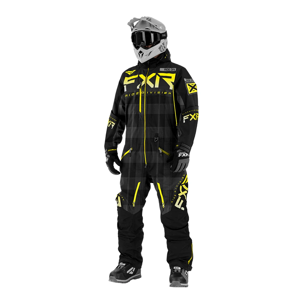 Комбинезон FXR Helium Lite без утеплителя Charcoal Plaid/Black/Hi Vis Fade, 2XL, 212810-0610-19