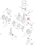 420889062 Коленвал Для ROTAX 550F Для Ski Doo 421000601, 420889060