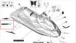219905697 Наклейка Левая RXP SEA DOO