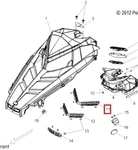 5255069 Вентиляционная Решетка Капота Для Polaris RMK