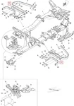 705201418 Подножка Центральная Для BRP Can Am Renegade 705201992