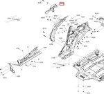 705012800 Крепеж Указателя Поворота Задний Правый Для BRP Can Am Maverick Sport, TRAIL