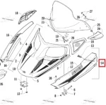 3718-392 Панель Капота Правая Черная Для Arctic Cat BEARCAT Z1 XT 4706-950