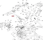 715006632 Стойка Каркаса Боковая Левая Зеленая Для BRP Can Am Maverick Turbo RR 2020