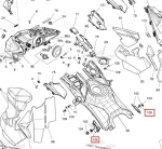517305111 Защелка Боковой Панели Для Ski Doo 517305734, 517305504