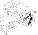 3718-667 Панель Боковая Левая Черная Для Arctic Cat M800 3718-659