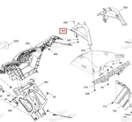 705017339 Кронштейн Радиатора Левый Для BRP Can Am Outlander XMR 705016600