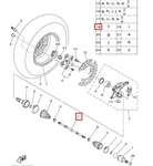 28P-2518E-00-00 Вал Переднего Привода Для Yamaha GRIZZLY, KODIAK