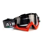 Очки Кроссовые AiM PRO Black-Red Glossy 157-500