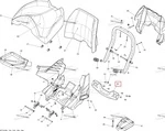 708001058 Кронштейн Рукояток Пассажирского Сидения Для BRP Can Am OUTLANDER MAX 2013-2014