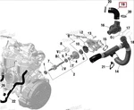 420822820 Шланг Системы Охлаждения Двигателя Для Ski Doo