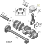 420892738 Поршень SEA DOO