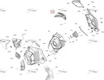 517308941 Вентиляционная Решетка Капота Правая Для Ski Doo SUMMIT, FREERIDE REV Gen5 517307994
