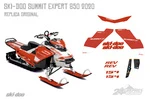 Наклейки VEL На Снегоход Ski Doo Summit Expert 2020 Replica Original 516009608, 516009634, 516009610, 516009609