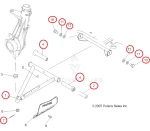 2202906 Рычаг передний левый Polaris