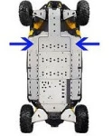 715001642 Защита Днища Передняя Боковая Для BRP Can Am Maverick