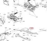 705017159 Крыло Заднее Левое Серое Для BRP Can Am OUTLANDER XTP 1000R 2025