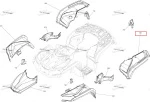 715005765 Крыло Заднее Левое Красное Для BRP Can Am Outlander