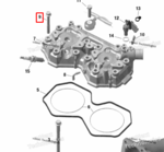 420640959 Болт M8 X 68.5 Ski-Doo
