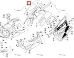 3718-666 Панель Боковая Правая Черная Для Arctic Cat M800 3718-658
