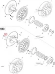 619100003 Шпилька Ведомого Вариатора Для Ski Doo Skandic, Expedition