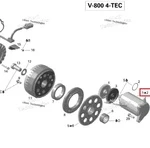 BD-420684562 Стартер Электрический Для Ski Doo 420684560, 420684562, 420684566, 420684568