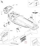 520000606 Брызговик Задний Черный Для Ski Doo