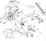 MP-0405-115 MAX POWER Шаровая Опора Верхняя, Нижняя Для Arctic Cat 0405-001, 0405-068, 0405-115, 0405-483 STELS LU074024, 290301-103-0000