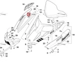 3718-892 Панель Боковая Правая Оранжевая Для Arctic Cat BEARCAT 4718-130