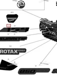 516010307 Наклейка 154 Для Ski Doo SUMMIT REV Gen4 516010307 Наклейка 154 Для Ski Doo SUMMIT REV Gen4