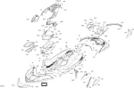 291004978 Передняя панель, Quetzal Green SPARK SEA DOO