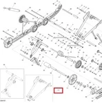 503194020 Рычаг Задней Подвески Передний Черный Для Ski Doo