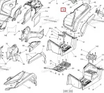 715002229 Крыло Заднее Правое Желтое Для BRP Can Am Outlander