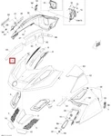 517304616 Капот Черный Для Ski Doo Tundra