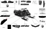 516010742 Наклейка Backcountry XRS Для Левой Боковой Панели Для Ski Doo BACKCOUNTRY 850 ETEC XRS 2022