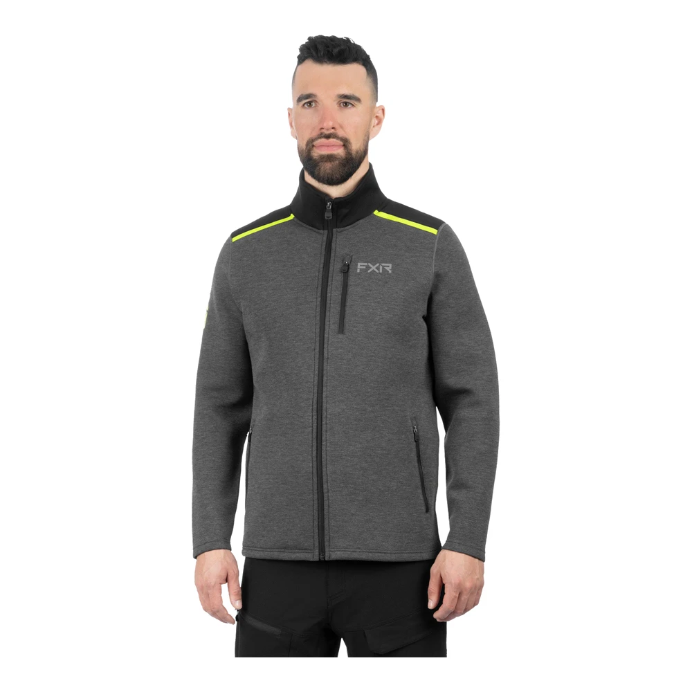 Толстовка FXR Altitude Tech Zip-Up Asphalt/Hi Vis, L, 241138-0865-13