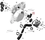 420922158 Корпус Термостата Для Ski Doo 600, 900 ACE